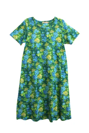 La Cera Floral Printed A-Line Dress - Plus Size