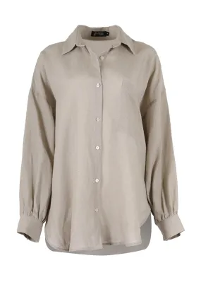 Le Bon Luminary Shirt Wheat in Linen Blend