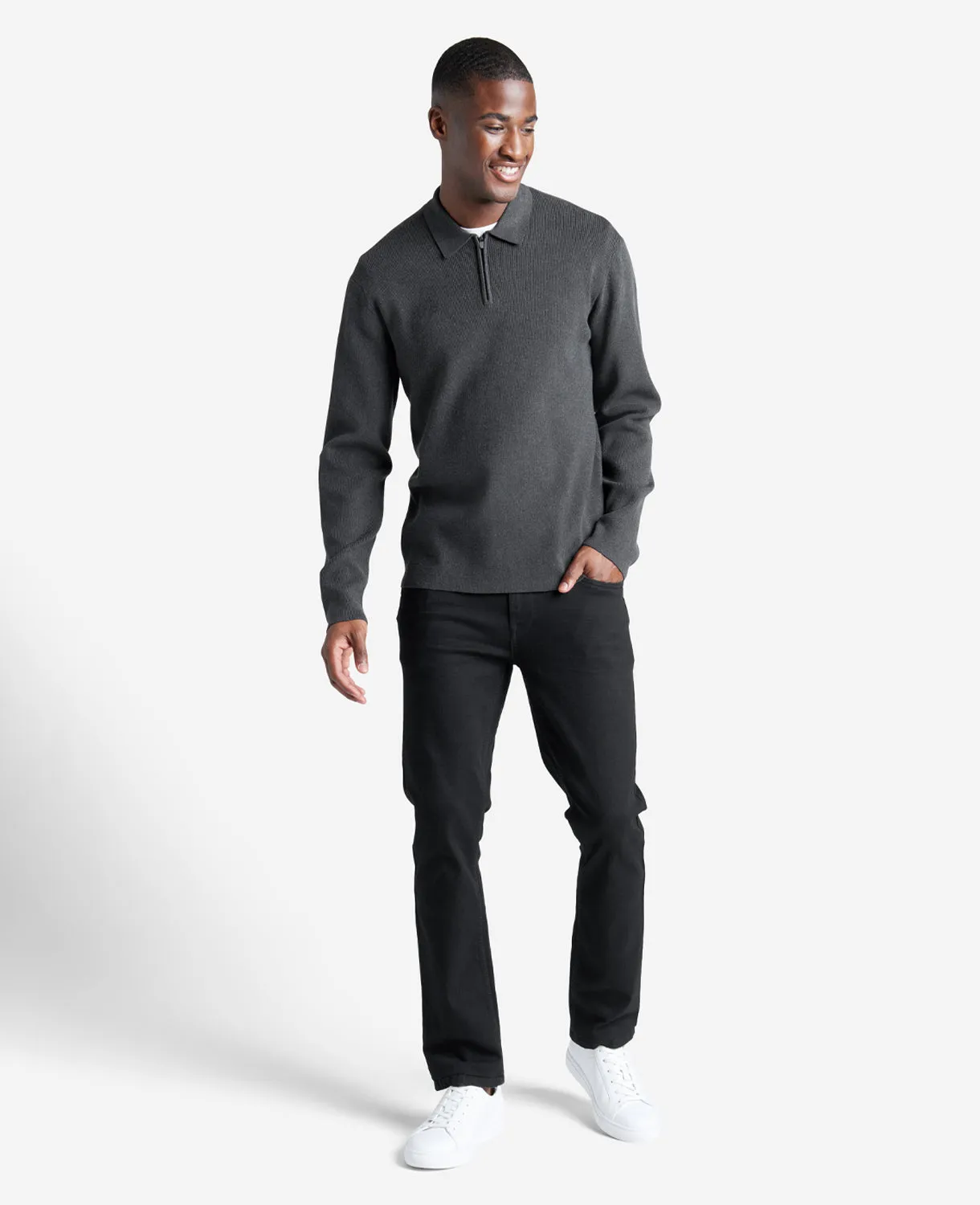 Long Sleeve Polo Sweater