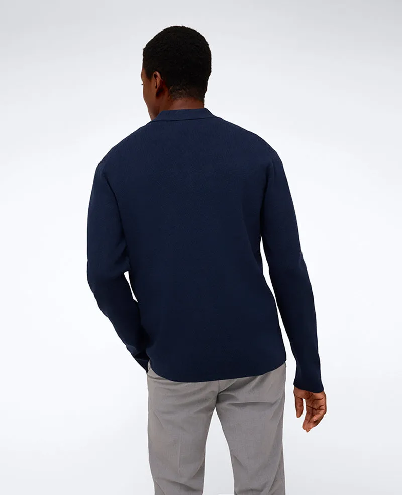 Long Sleeve Polo Sweater