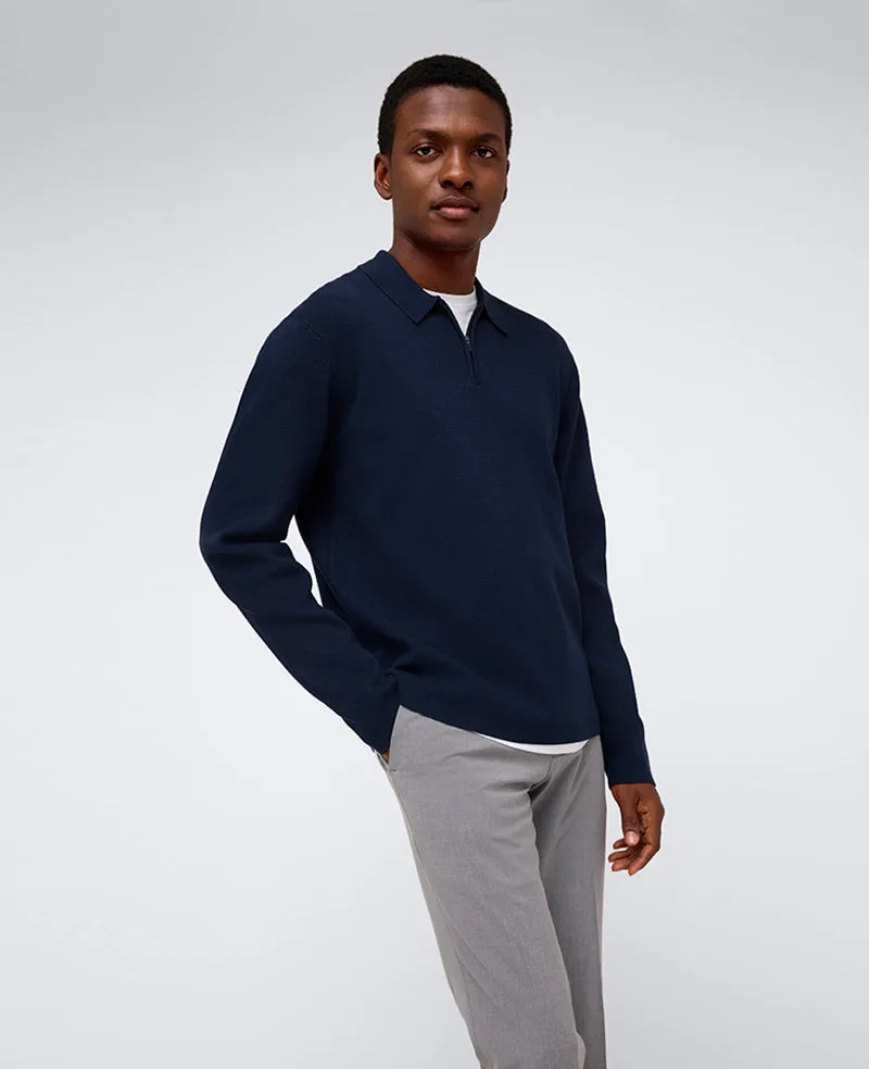 Long Sleeve Polo Sweater