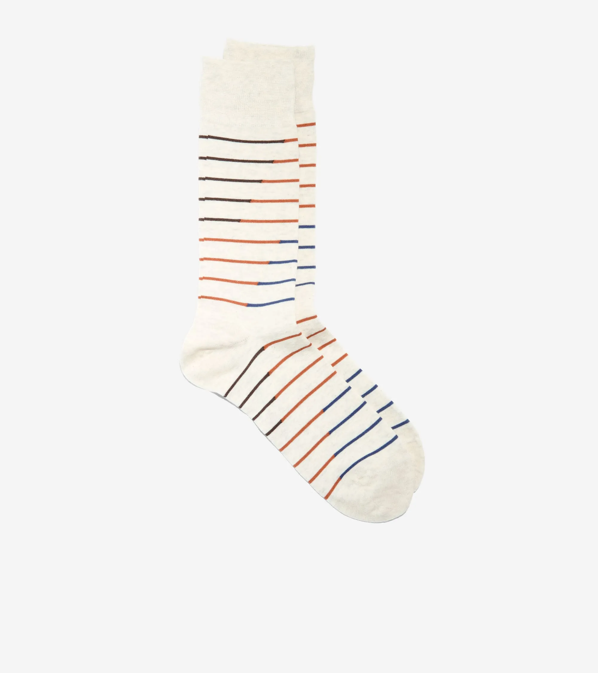 Men's Broken Stripe Dress Crew Socks
