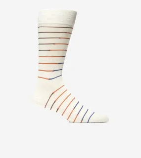 Men's Broken Stripe Dress Crew Socks