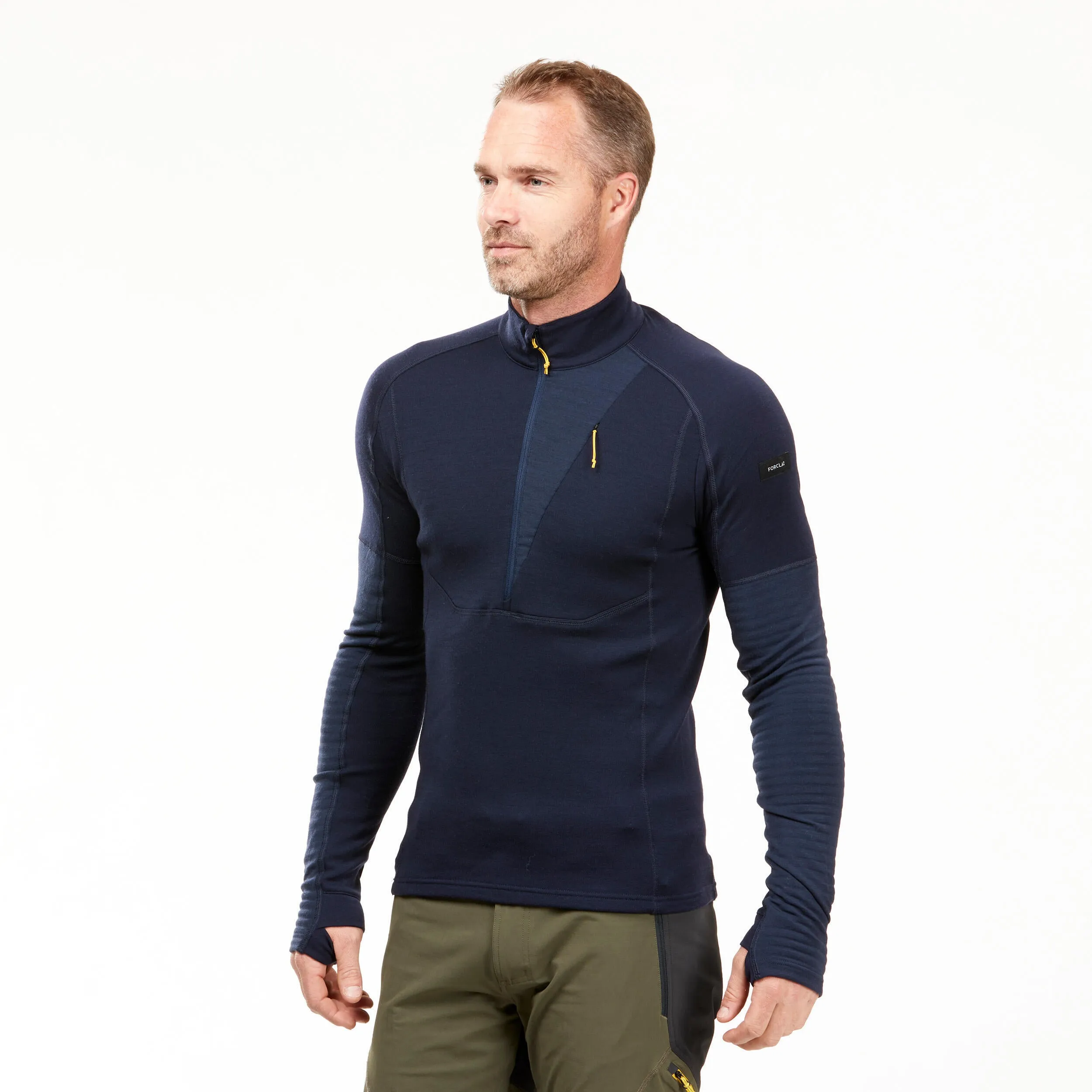 Men's merino thermal underwear Forcalz Trek MT900, blue