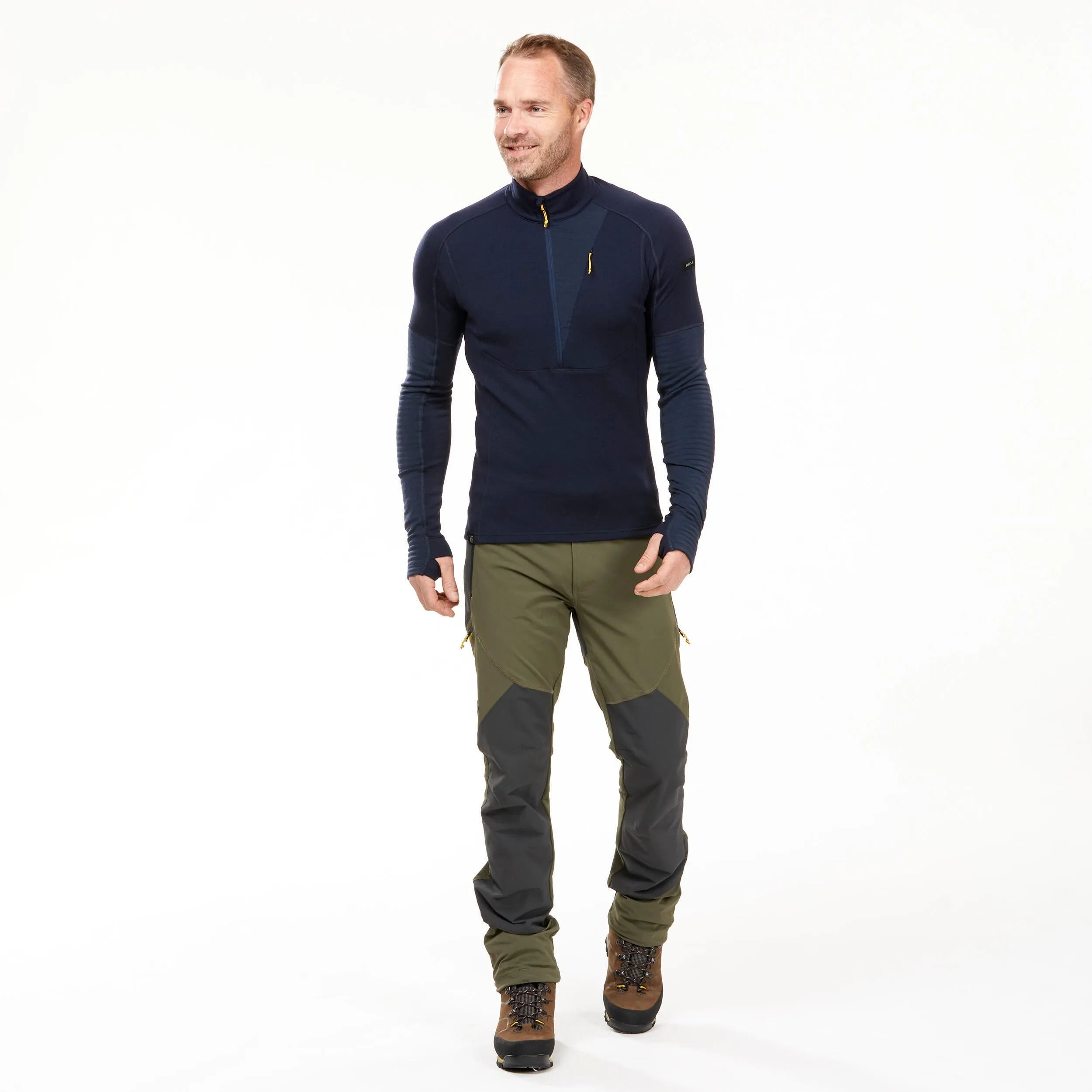 Men's merino thermal underwear Forcalz Trek MT900, blue
