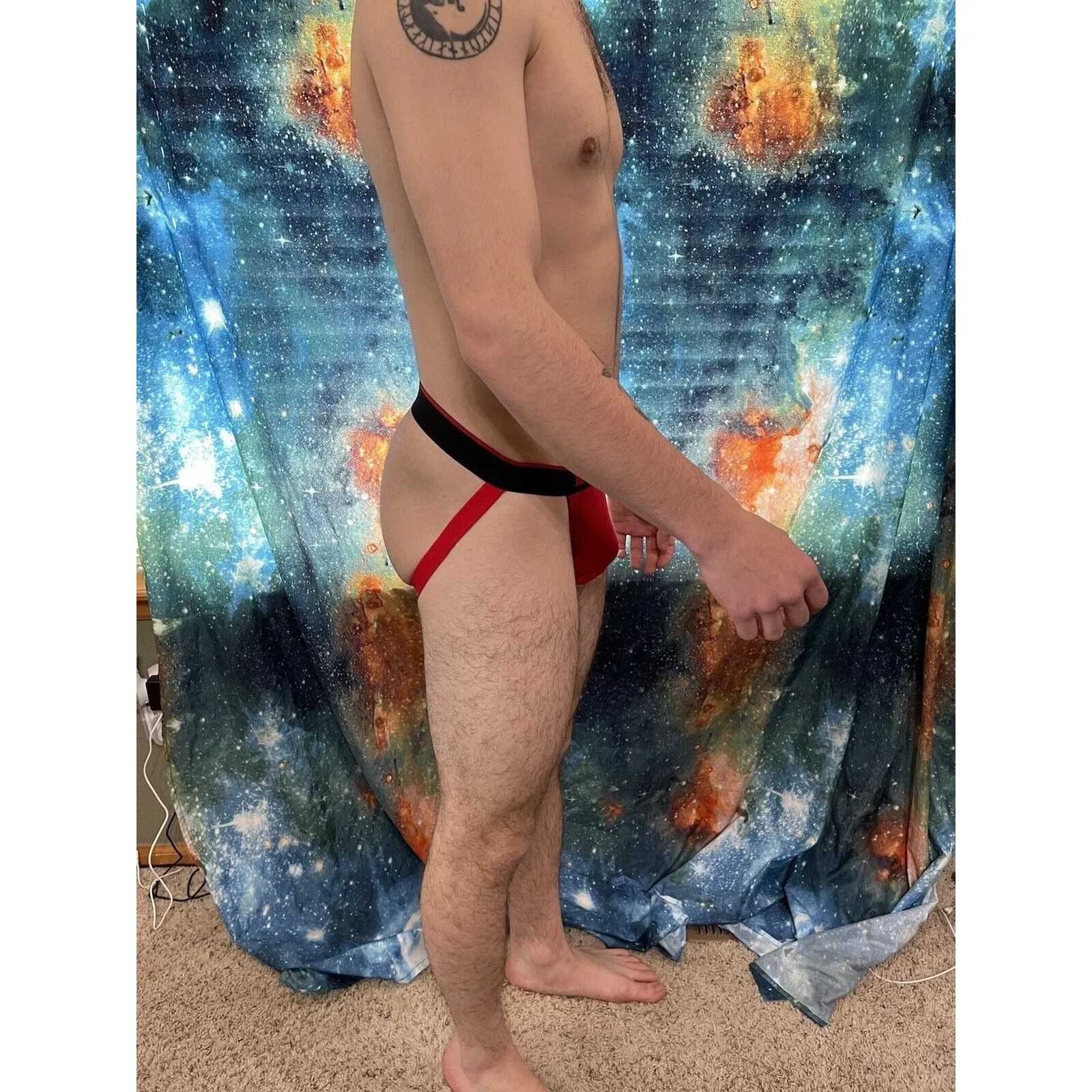 Men's Red Papi Jockstrap Medium