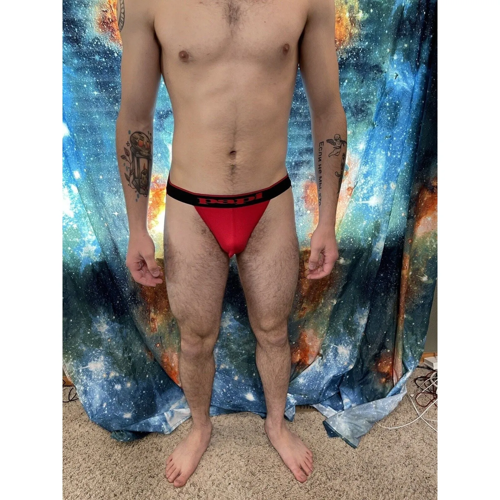 Men's Red Papi Jockstrap Medium