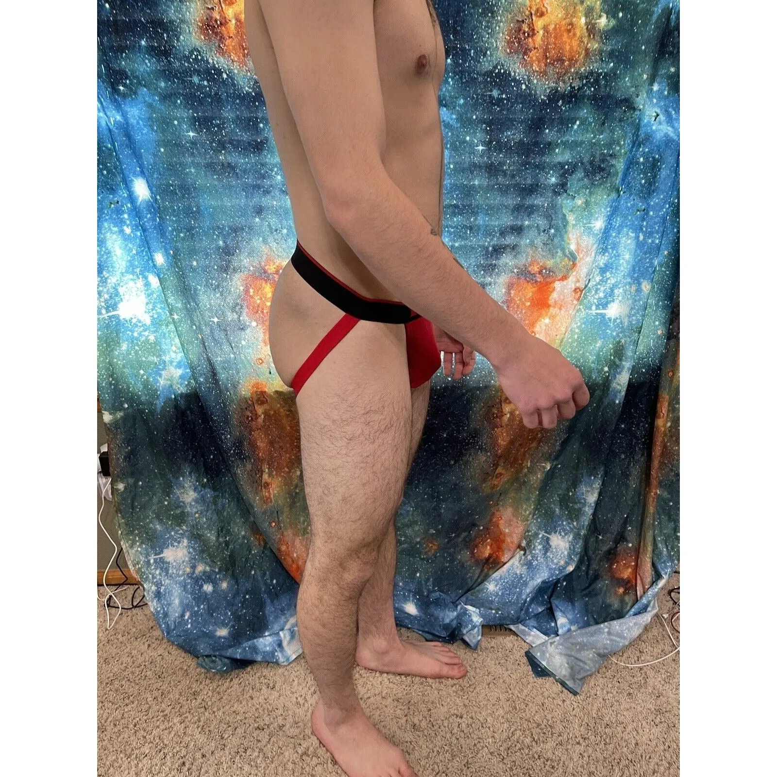 Men's Red Papi Jockstrap Medium