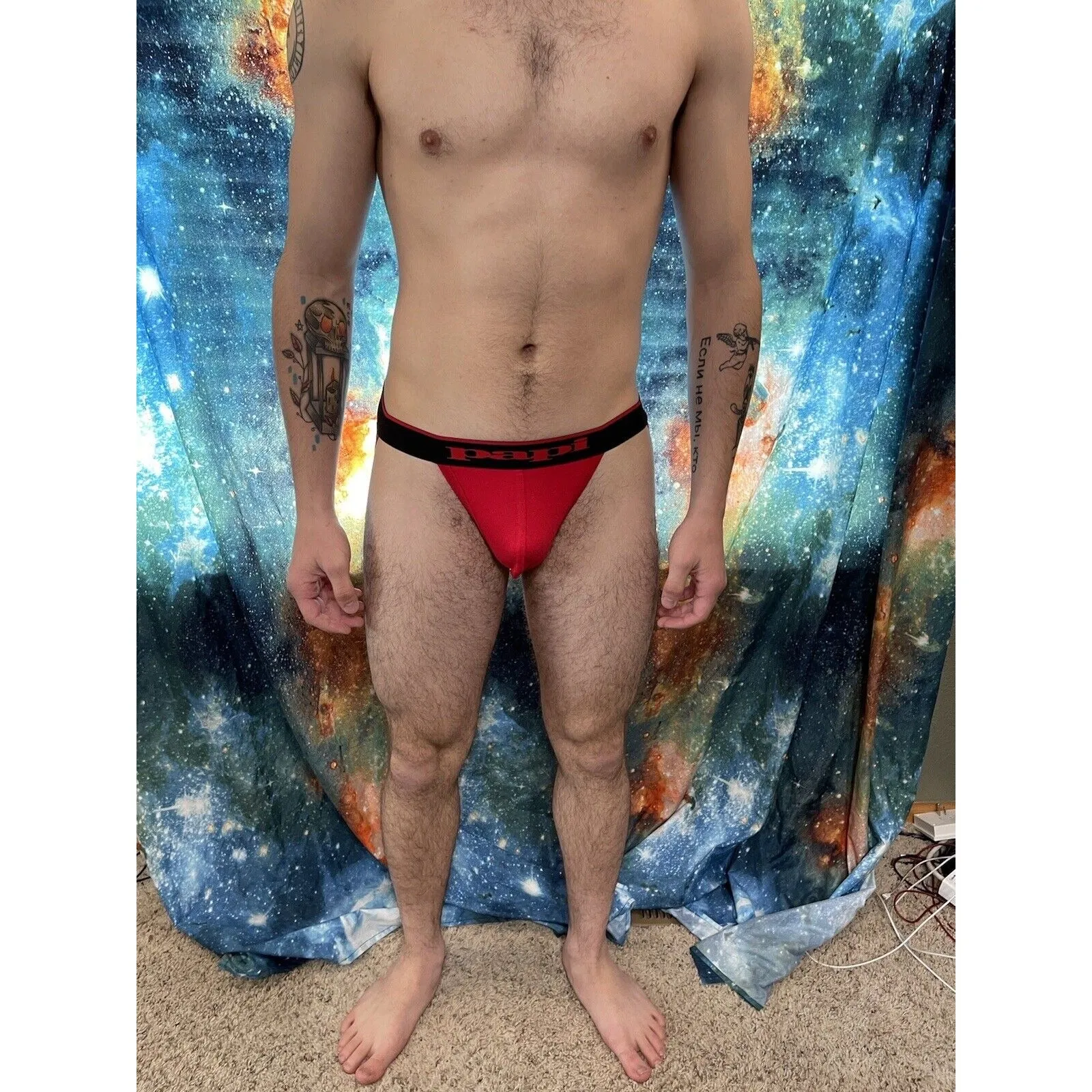 Men's Red Papi Jockstrap Medium