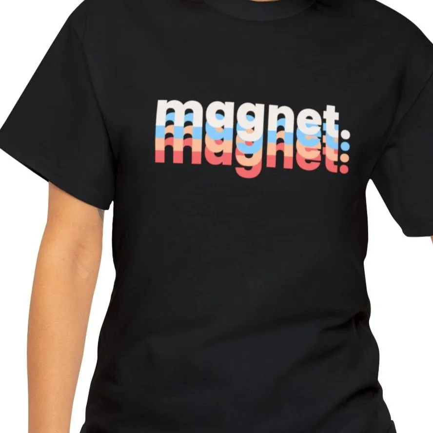 Multicolor 'Magnet' Women's Short Sleeve Tee - Vibrant and Eye-Catching T-Shirt Design