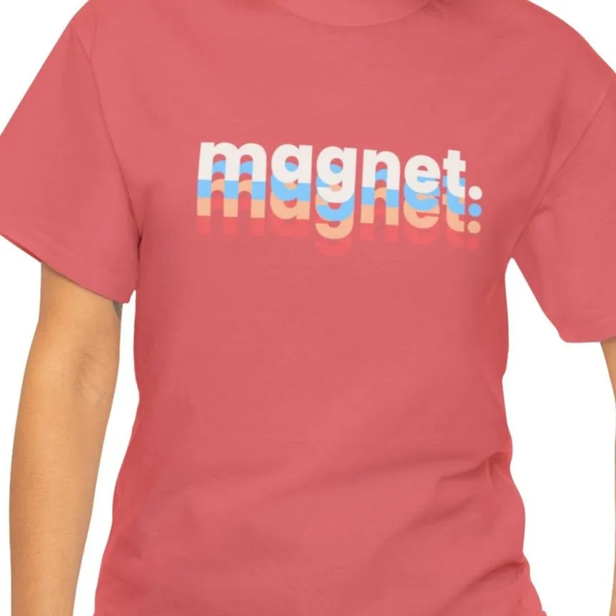 Multicolor 'Magnet' Women's Short Sleeve Tee - Vibrant and Eye-Catching T-Shirt Design