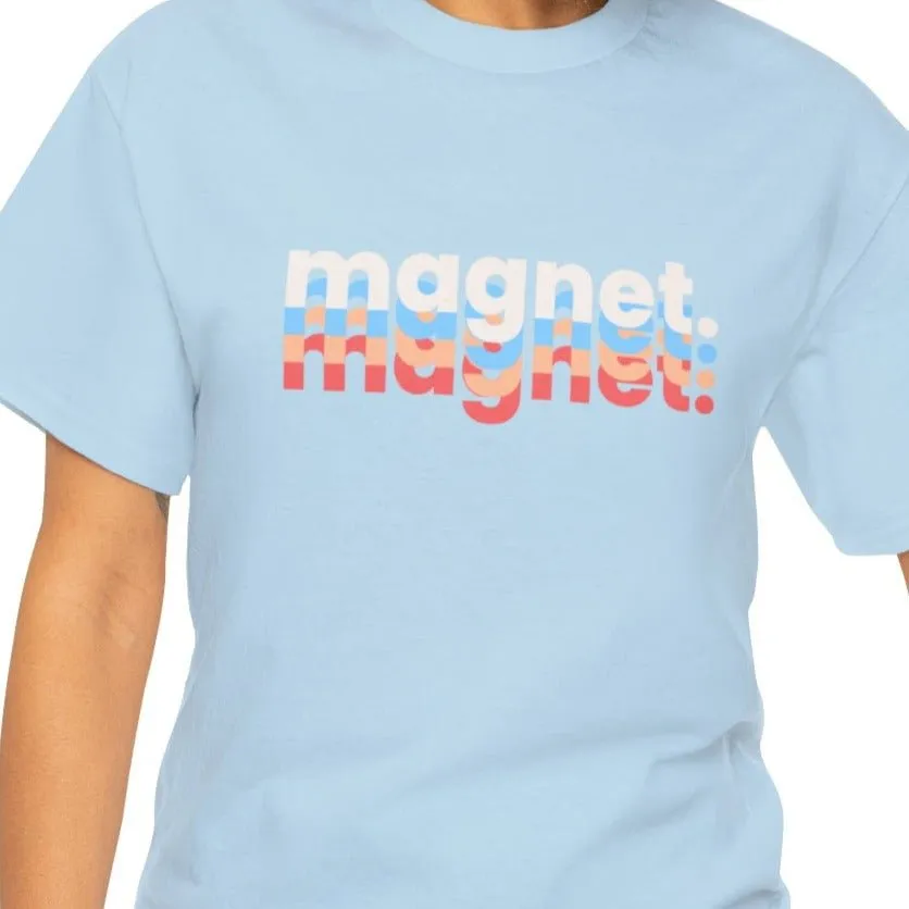 Multicolor 'Magnet' Women's Short Sleeve Tee - Vibrant and Eye-Catching T-Shirt Design
