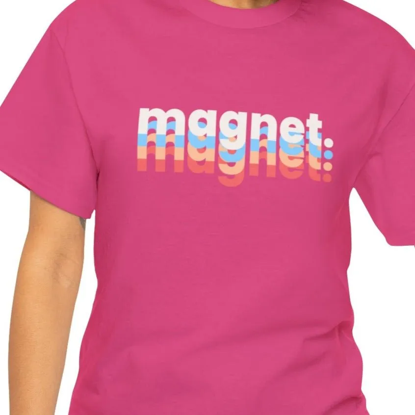 Multicolor 'Magnet' Women's Short Sleeve Tee - Vibrant and Eye-Catching T-Shirt Design