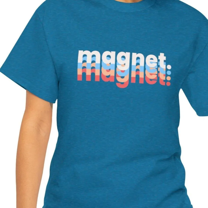 Multicolor 'Magnet' Women's Short Sleeve Tee - Vibrant and Eye-Catching T-Shirt Design