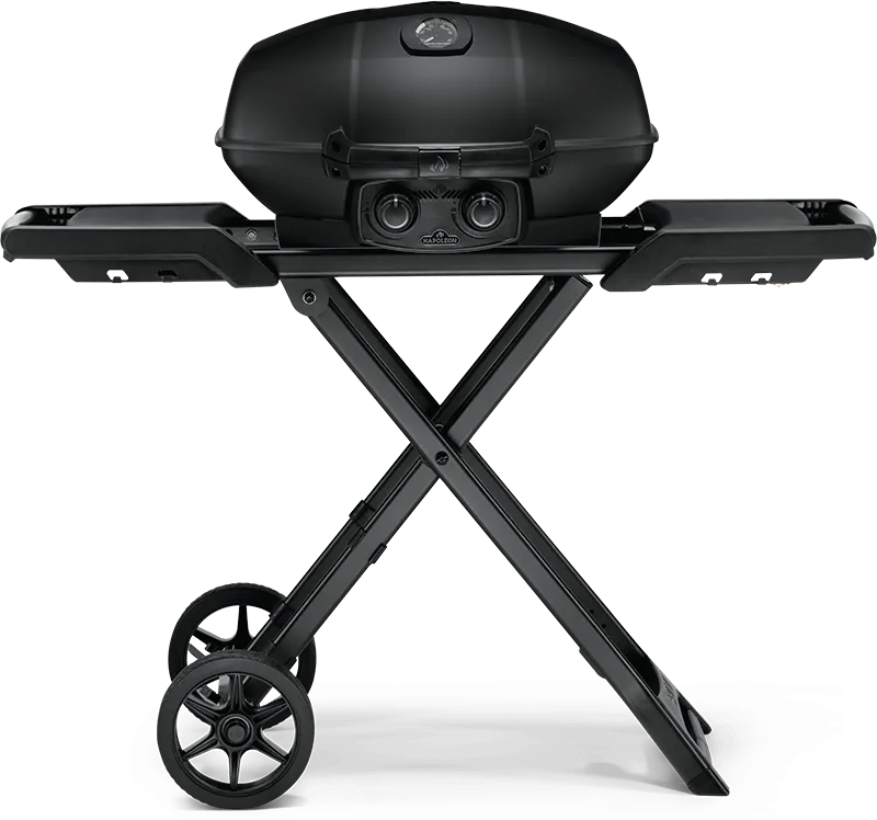 Napoleon Bbq PRO285XMKPHM Phantom TravelQ PRO 285 Portable Gas Grill with Scissor Cart , Propane, Matte/Matt Black