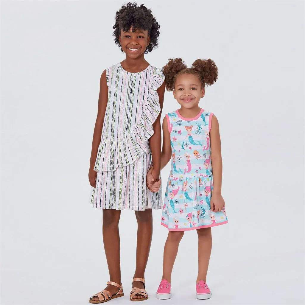 New Look Sewing Pattern N6630 Children's And Girls' Dresses