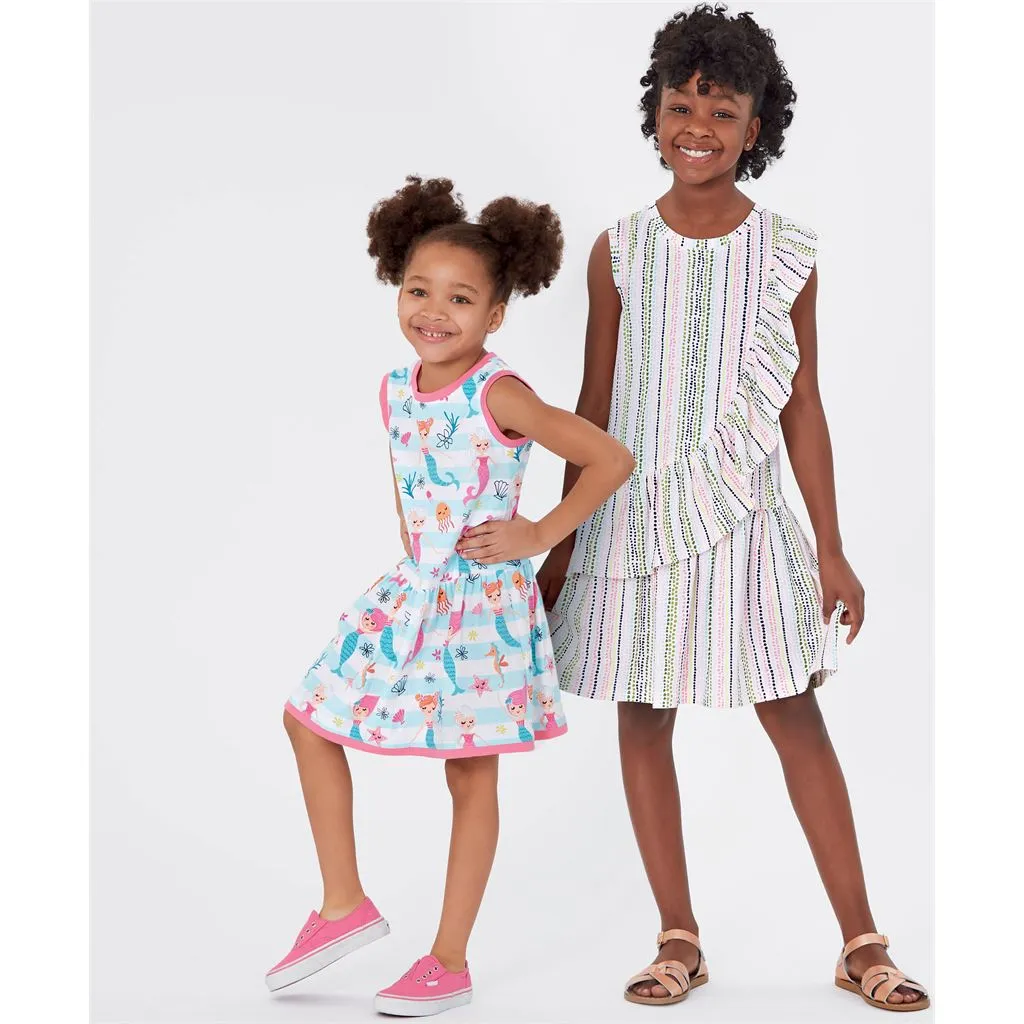 New Look Sewing Pattern N6630 Children's And Girls' Dresses