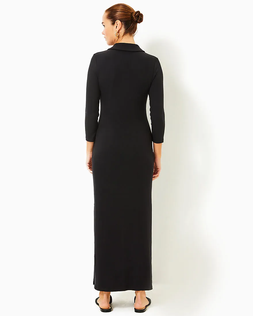 Ollie Three Quarter Sleeve Maxi Polo Dress