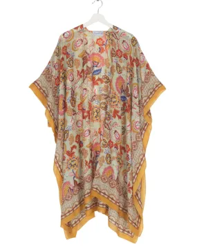 ONE HUNDRED STARS | Throwover Indian Flower Taupe