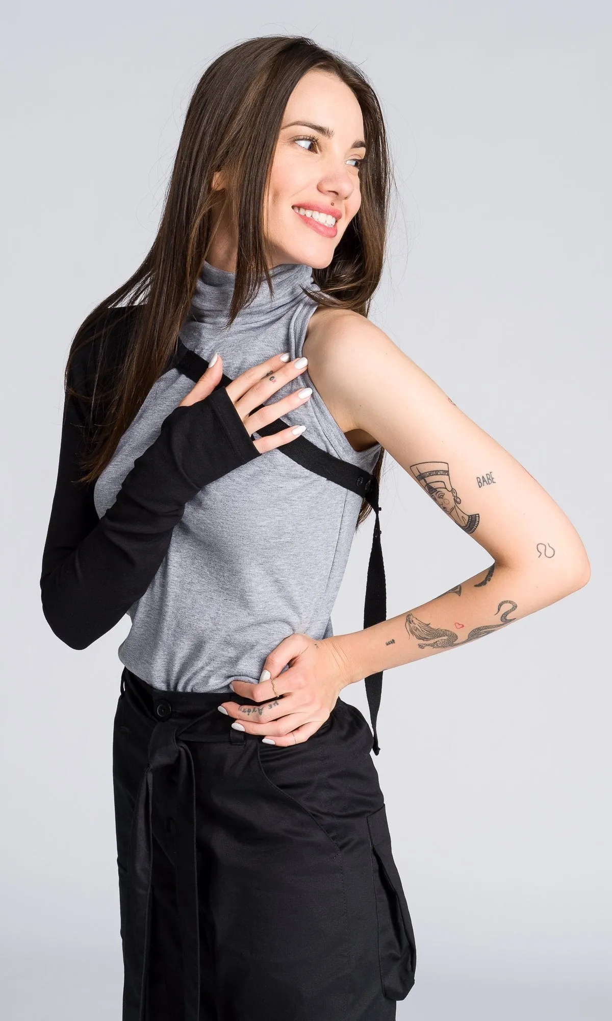 One Sleeve Harness Shrug