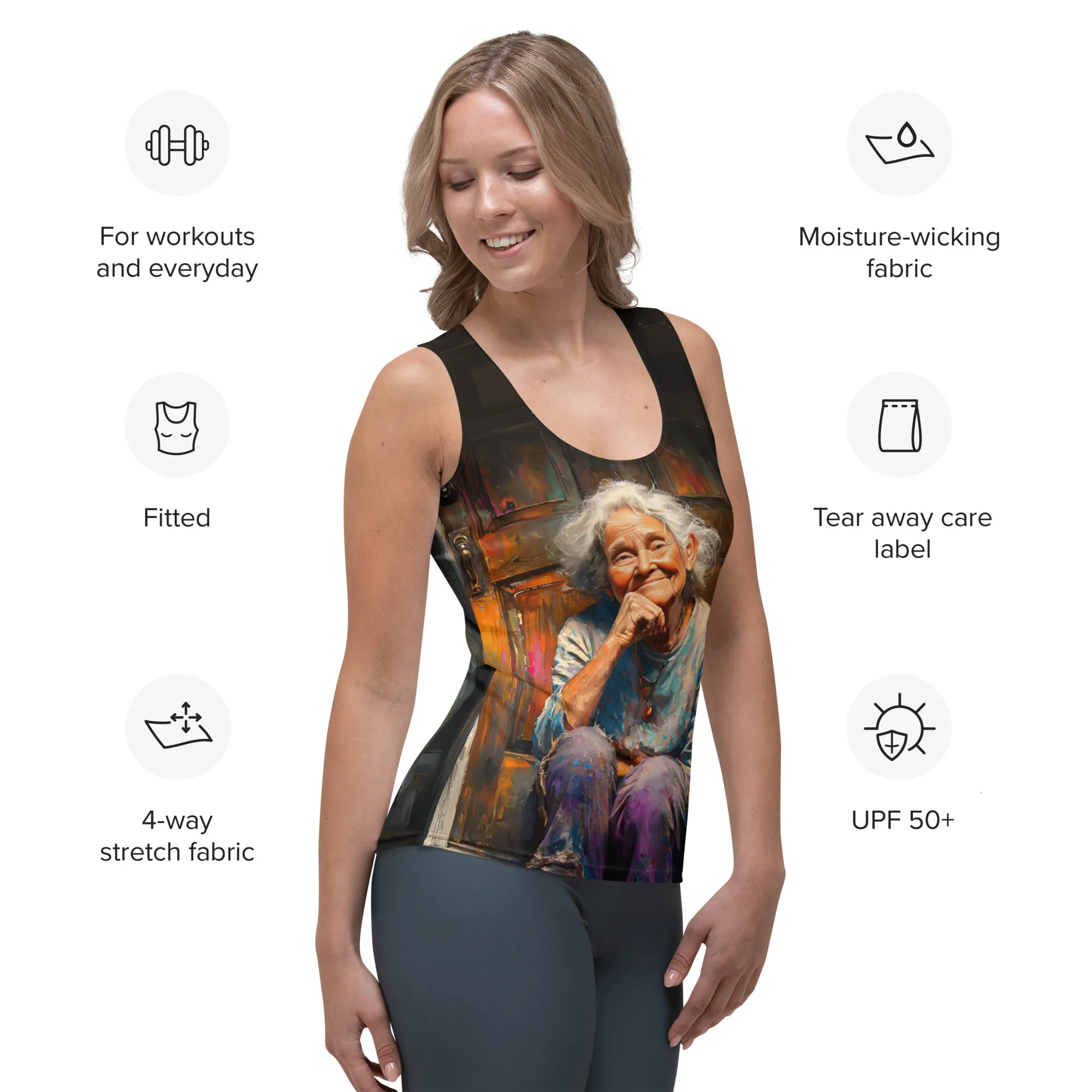 Opposite Glamour Sublimation Cut & Sew Tank Top