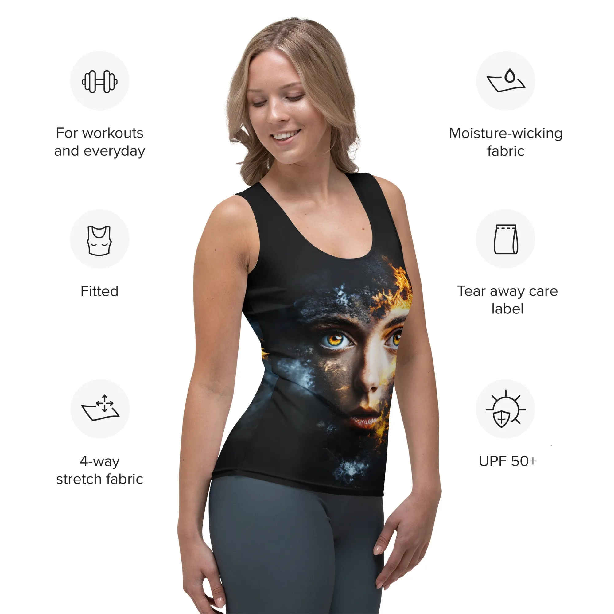 Passion Blaze Sublimation Cut & Sew Tank Top