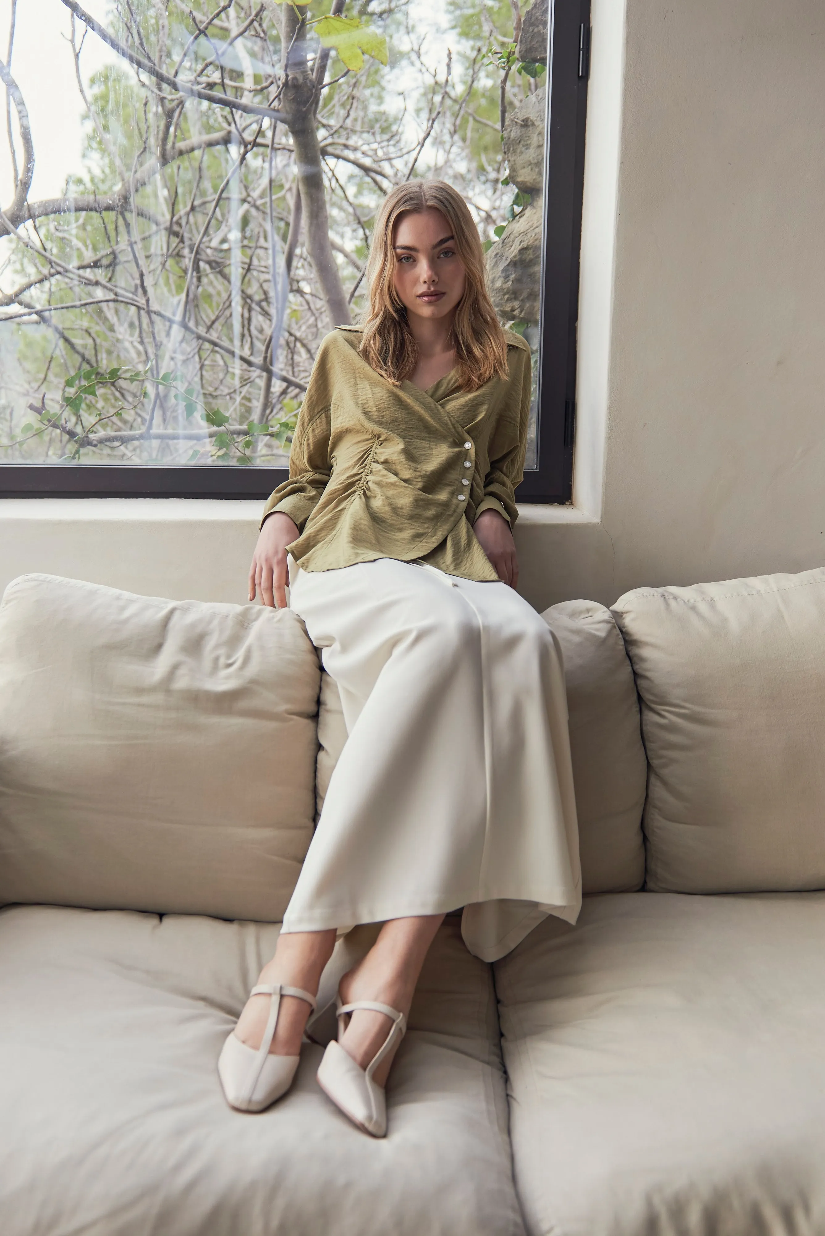 RACHEL SKIRT CREAM