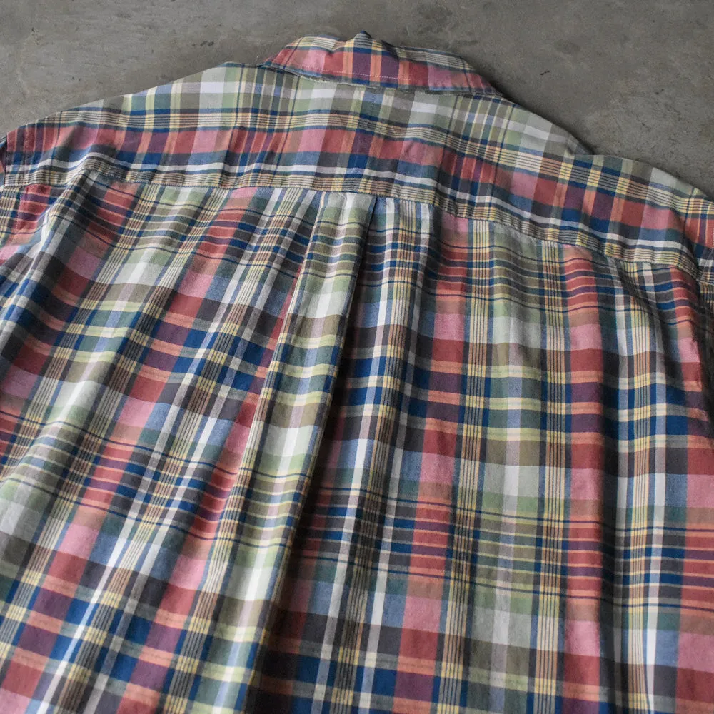 Ralph Lauren “CLASSIC FIT” マドラスチェック ボタンダウンシャツ 240327 S2069