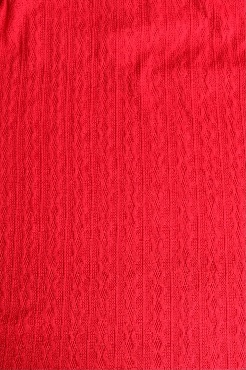 Red Salida Cabled Sweater Knit