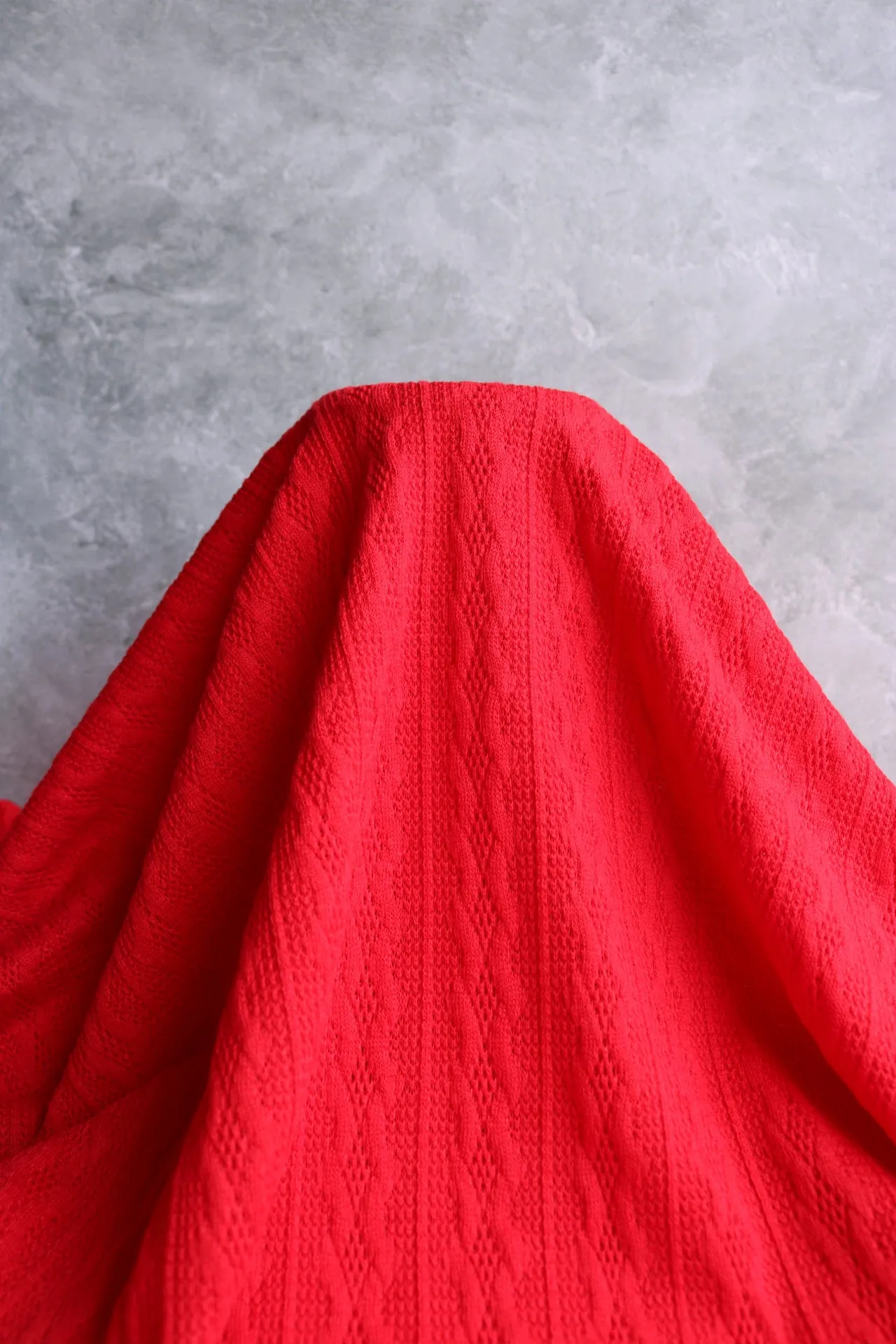Red Salida Cabled Sweater Knit