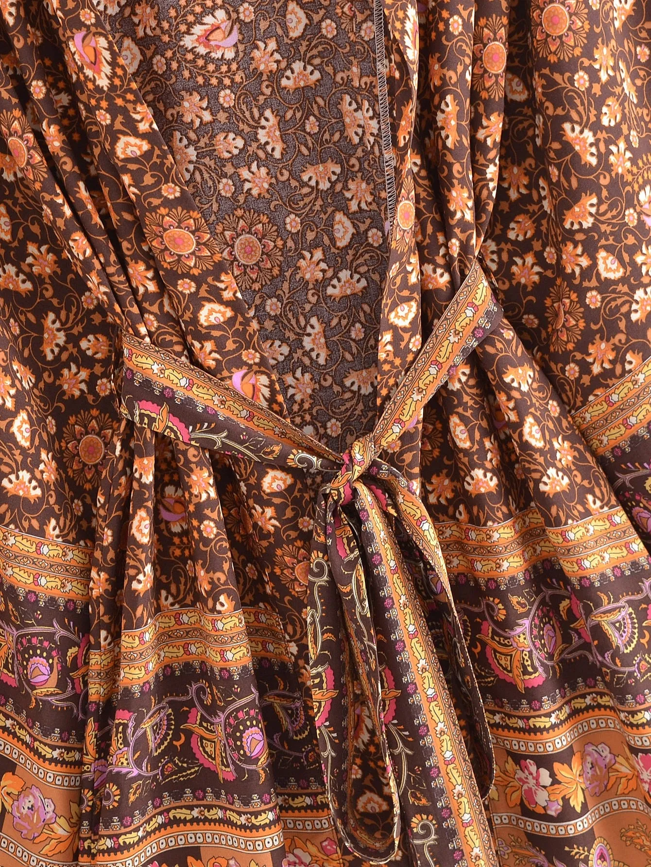 River Moss Boho Short Kimono