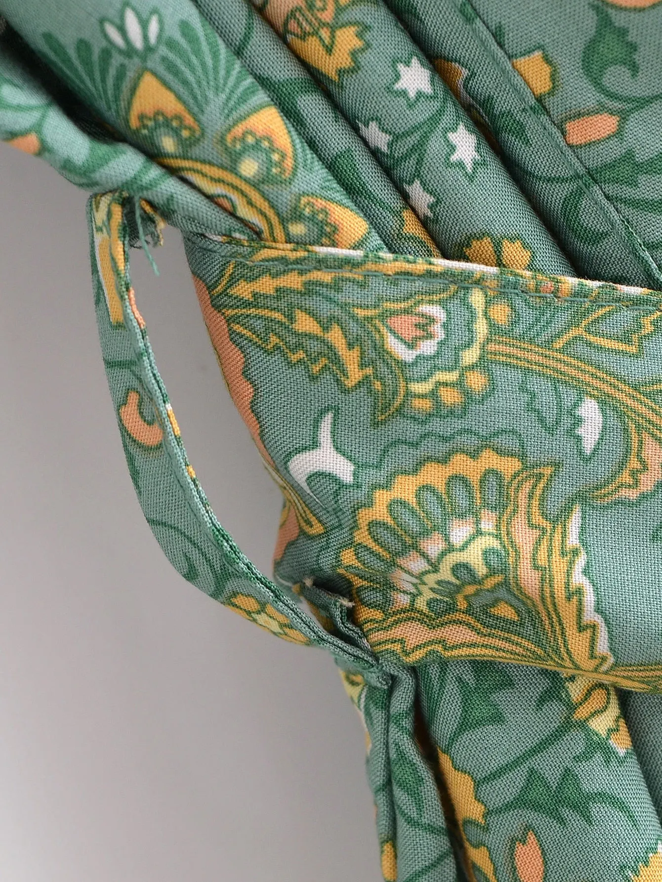 River Moss Boho Short Kimono