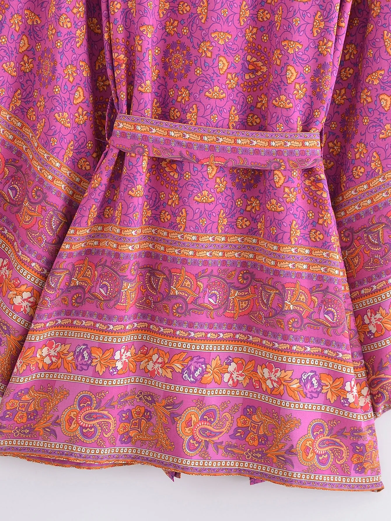River Moss Boho Short Kimono
