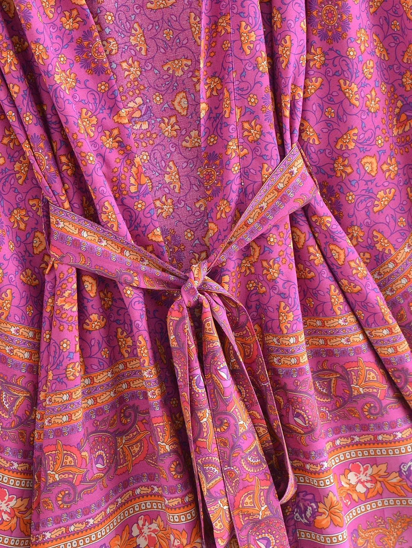 River Moss Boho Short Kimono