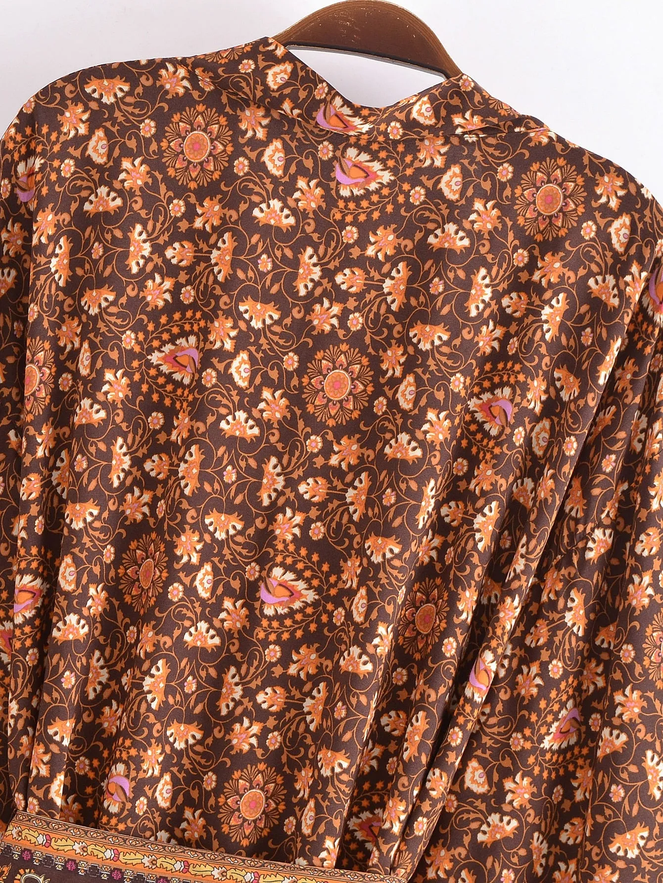 River Moss Boho Short Kimono