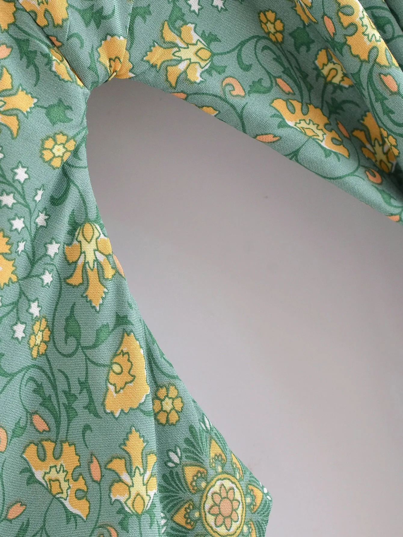 River Moss Boho Short Kimono