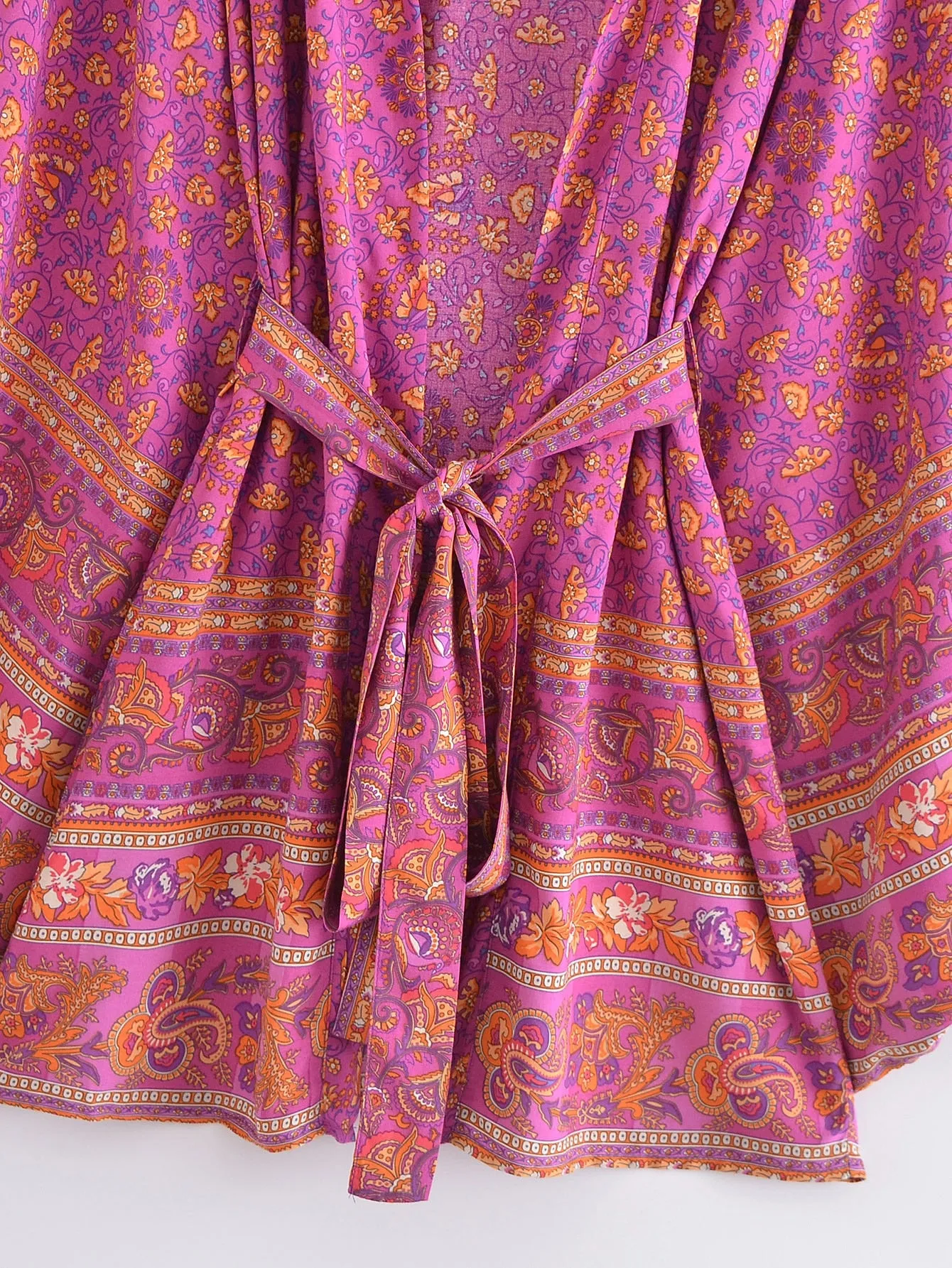 River Moss Boho Short Kimono