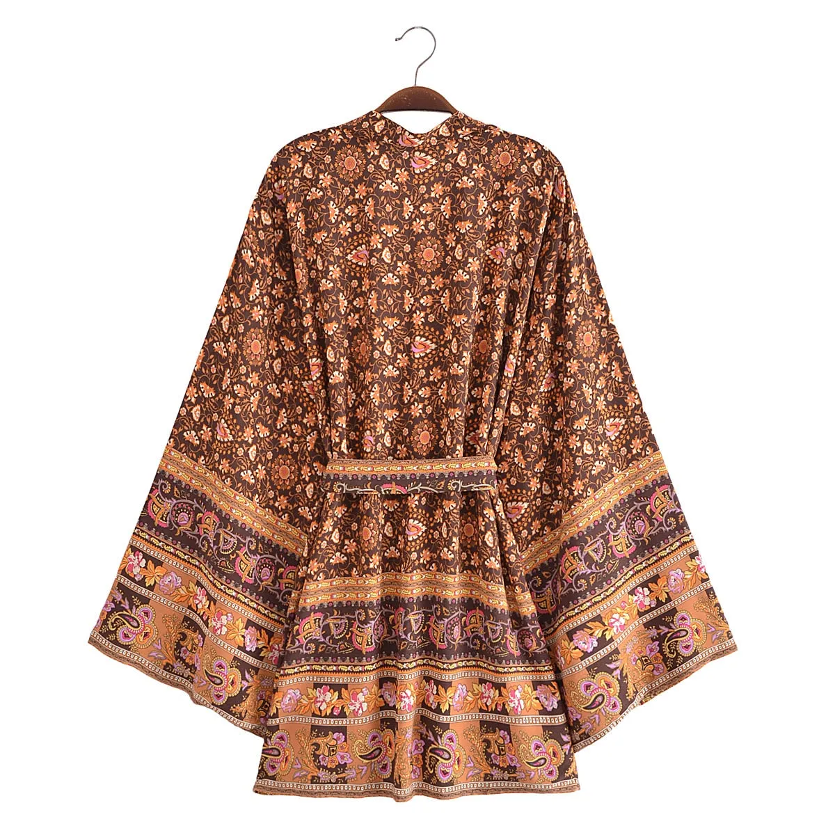 River Moss Boho Short Kimono