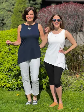 Ruba reversible neckline asymmetrical tank