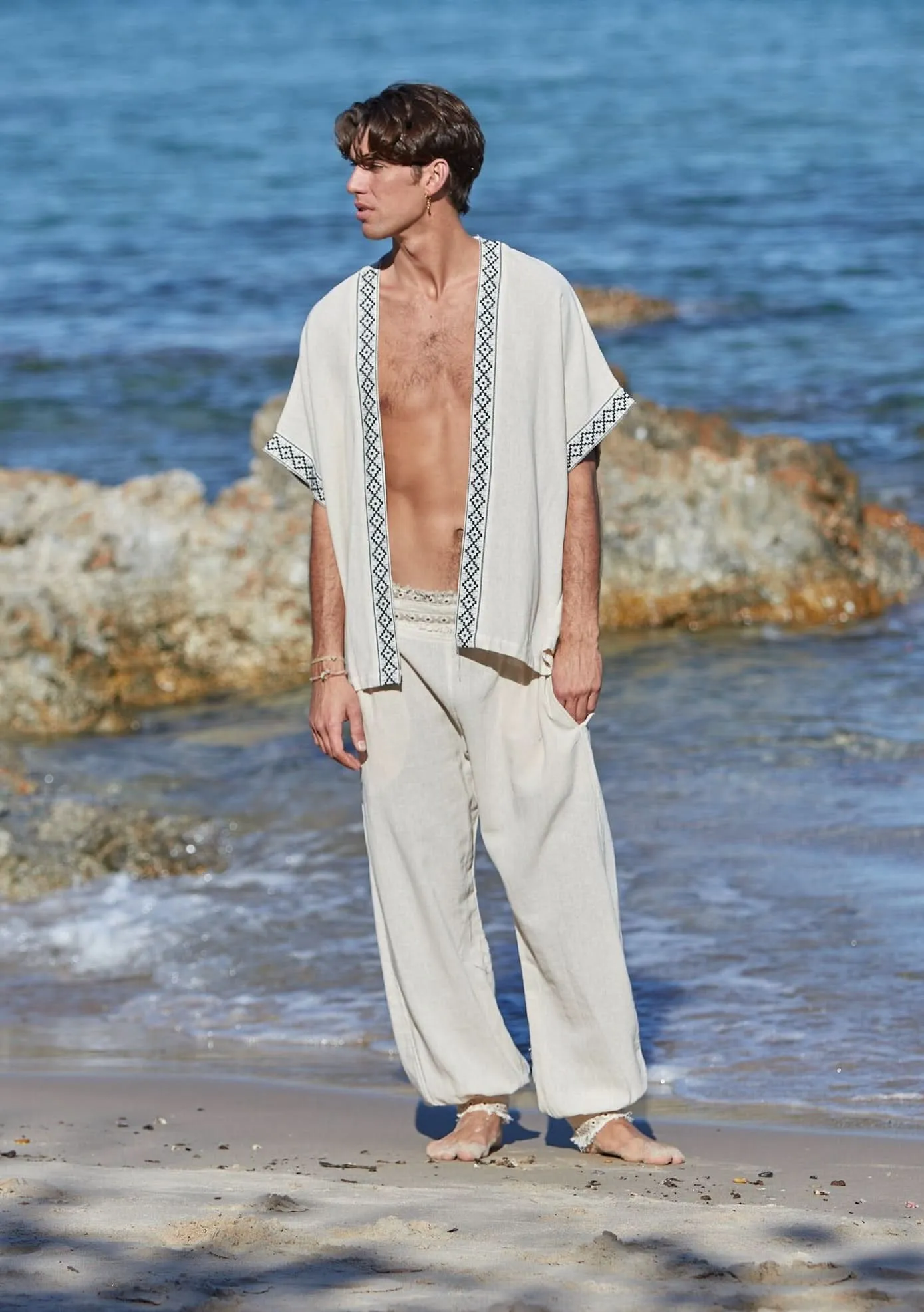 Rumi Kimono for Men - Cream