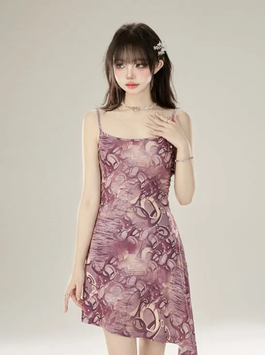 Salty Dress Smudge Short/Long Suspender Print