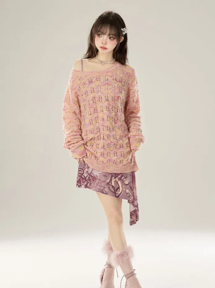 Salty Dress Smudge Short/Long Suspender Print