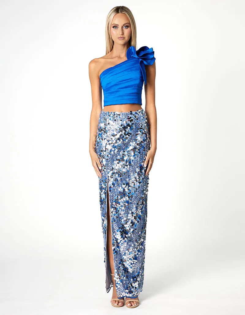 SAMPLE SHELLEY SEQUIN MAXI SKIRT BL66B06L