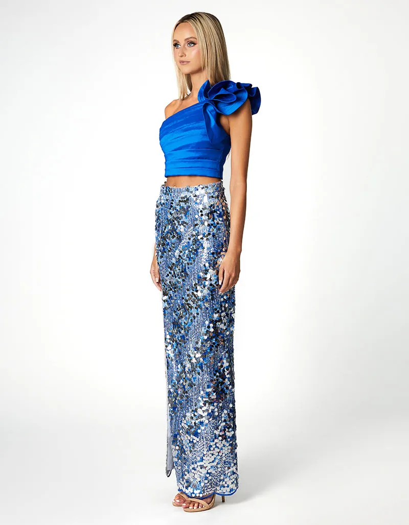 SAMPLE SHELLEY SEQUIN MAXI SKIRT BL66B06L