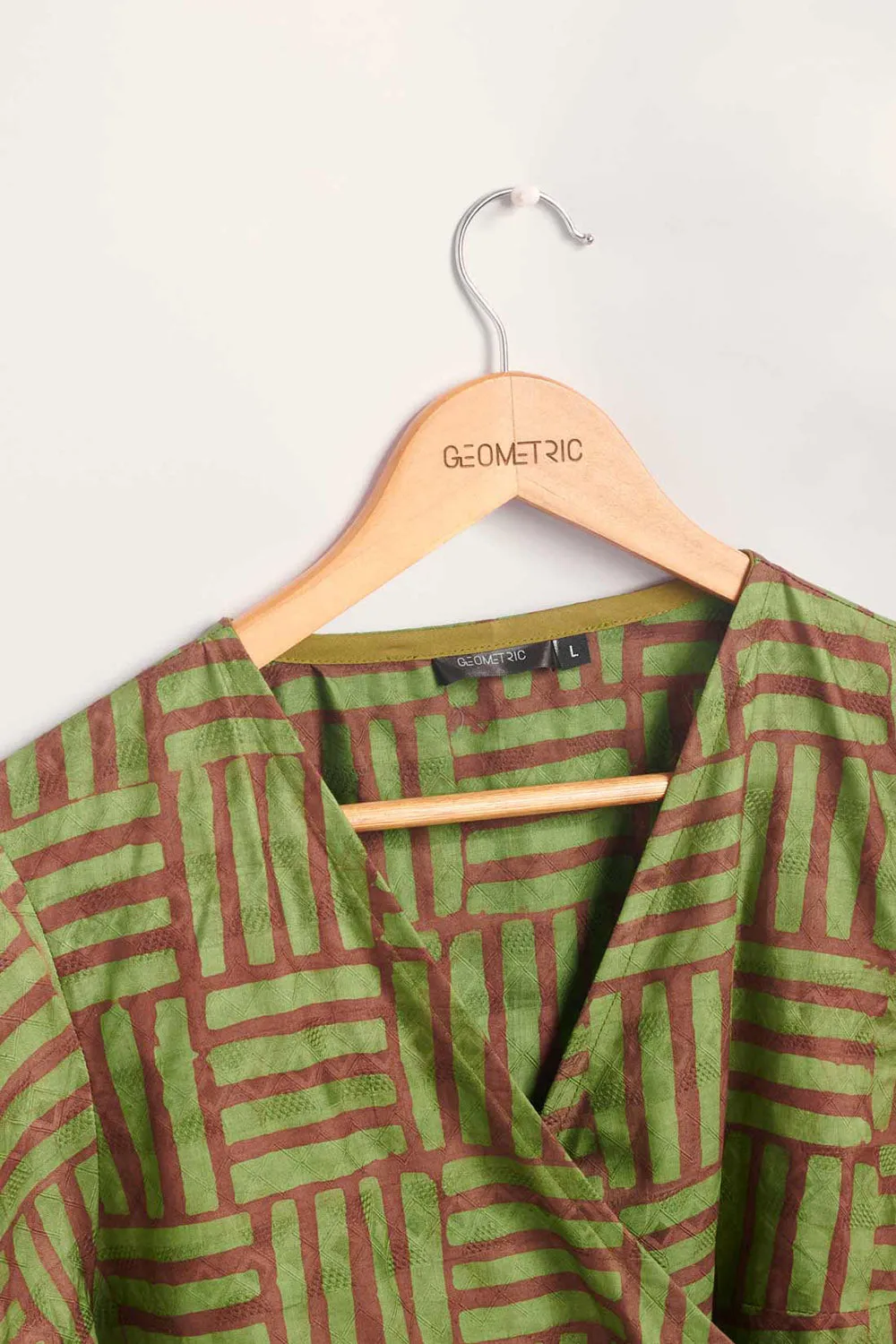 Short Sleeve Wrap Top - Garden Party
