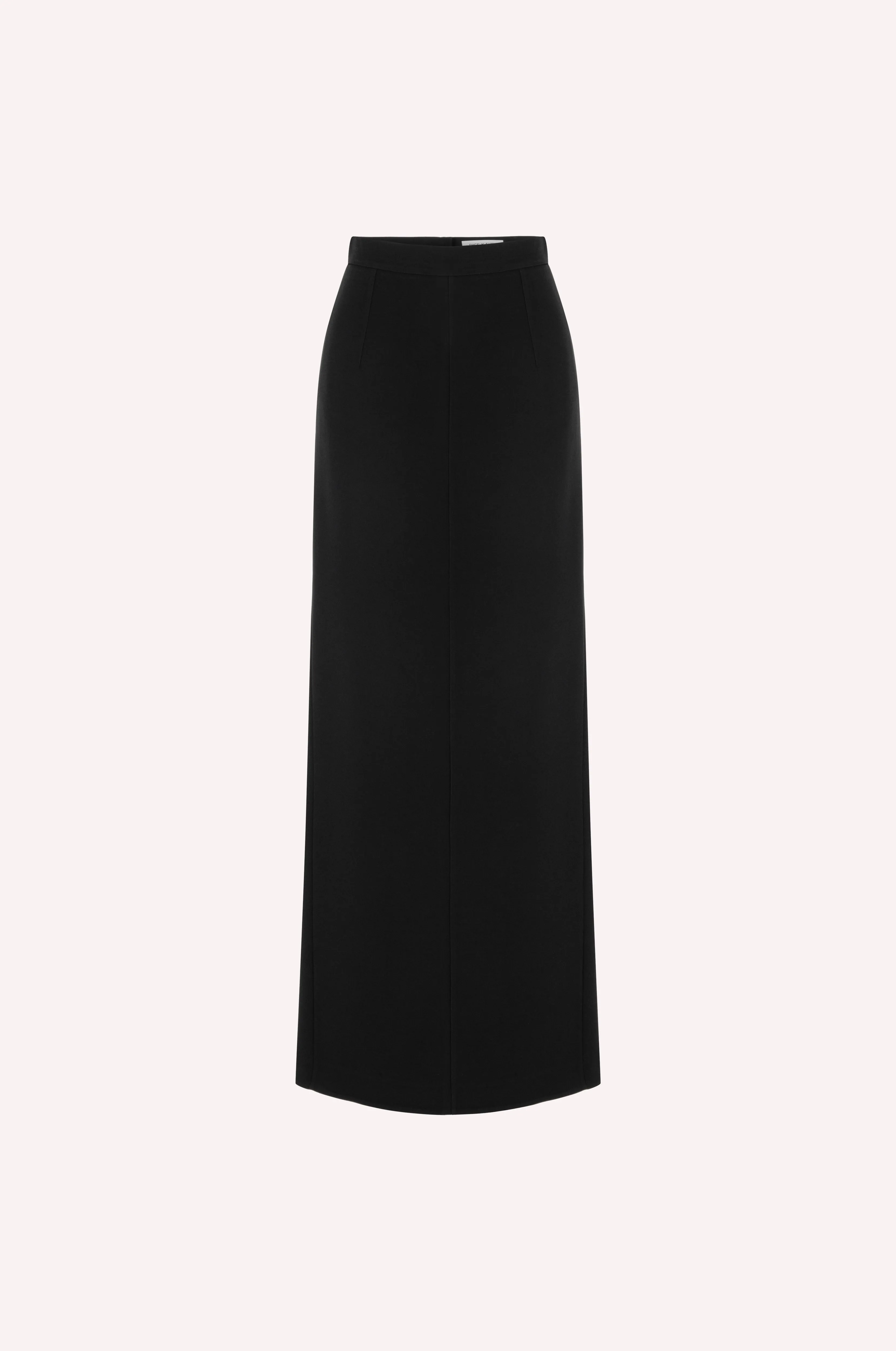 Sleek Black High-Waisted Maxi Skirt