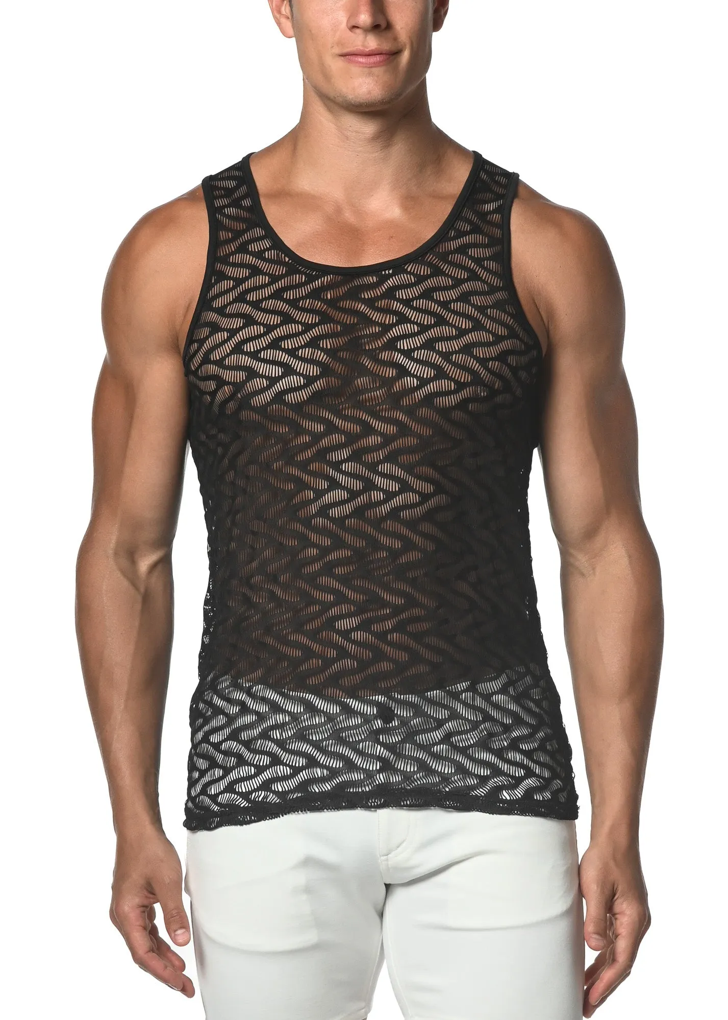Squiggly Stretch Tank Top