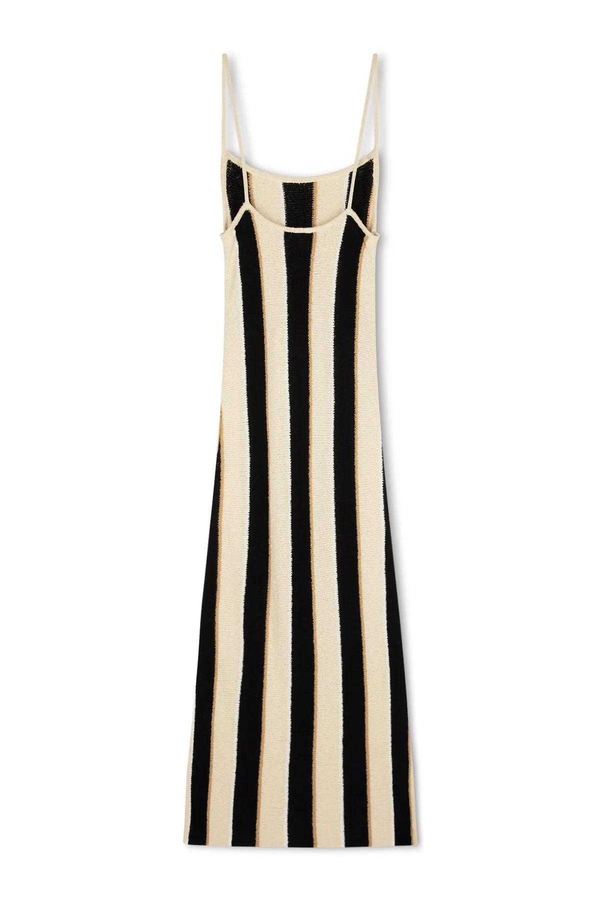 Stone Stripe Organic Cotton Blend Knit Dress