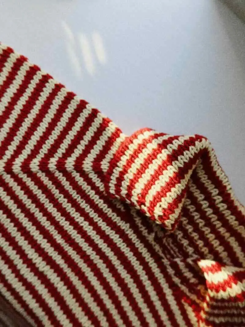Stripe Overload Polo Tee by Spektakelstrik, knitting pattern