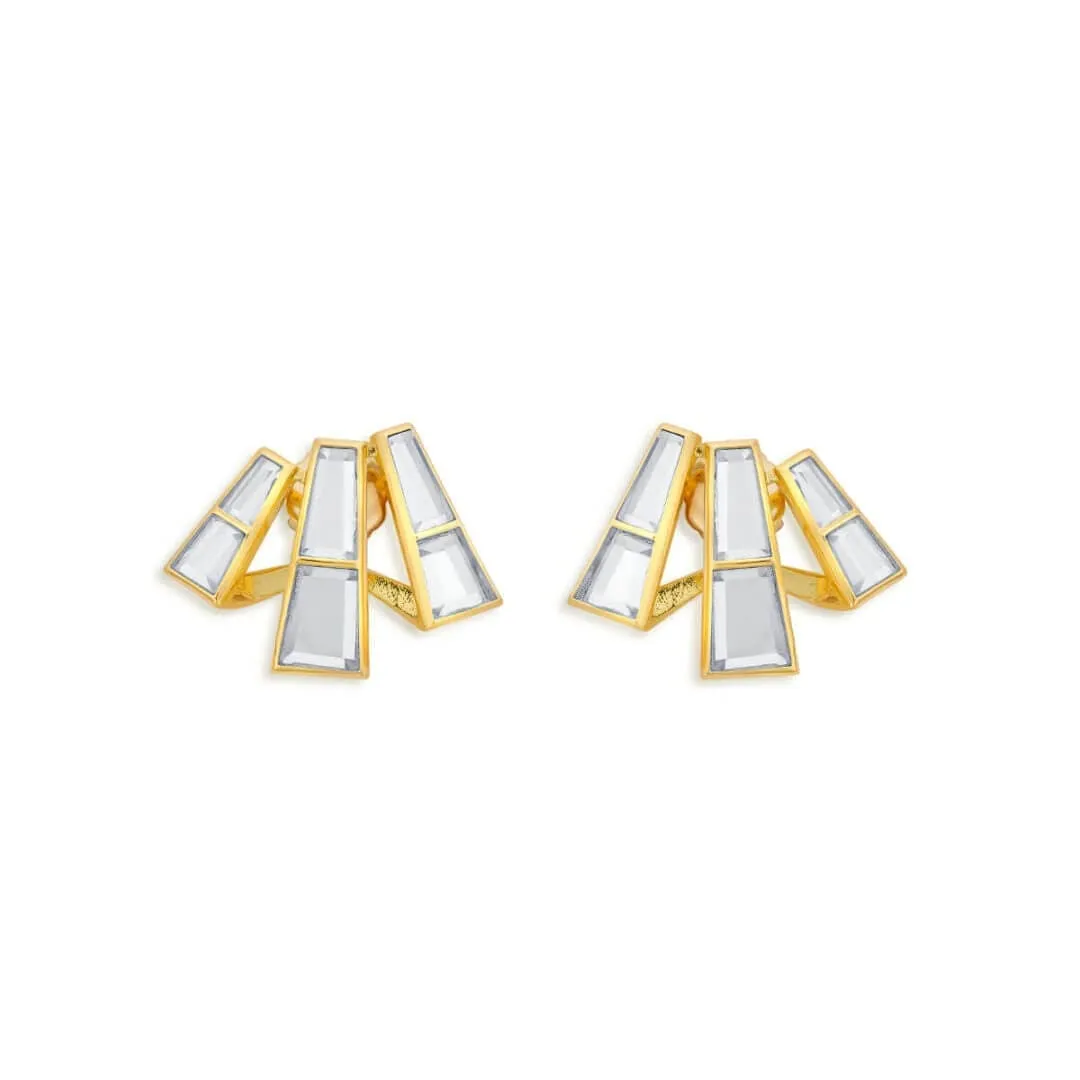 Three Pillars Stud Earrings